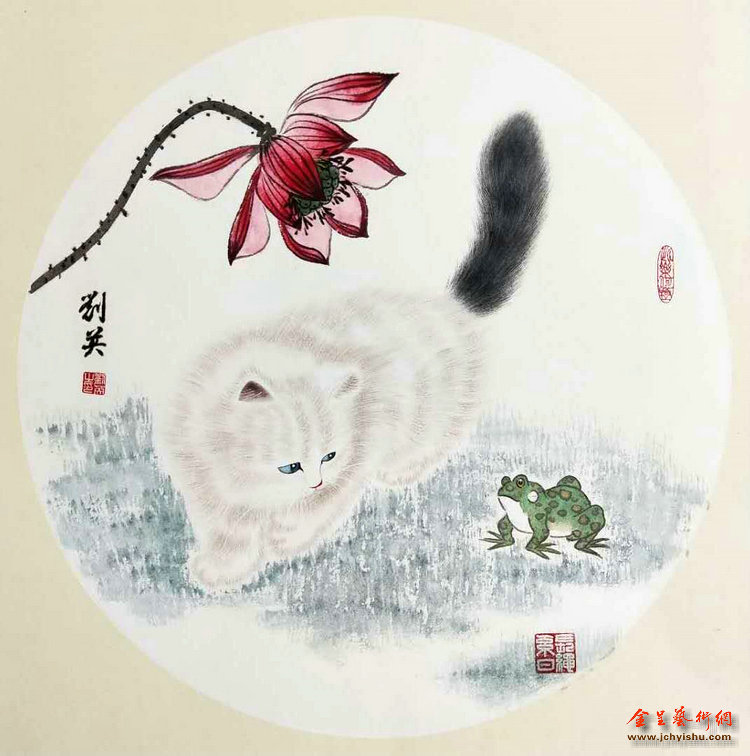 实力派中青年女画家刘英|国画"小猫"作品网络微展